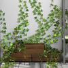 Artificial Plant Green Ivy Leaf Garland Silk Wall Hanging Vine Home Garden Decoration Wedding Party DIY Fake Wreath Leaves