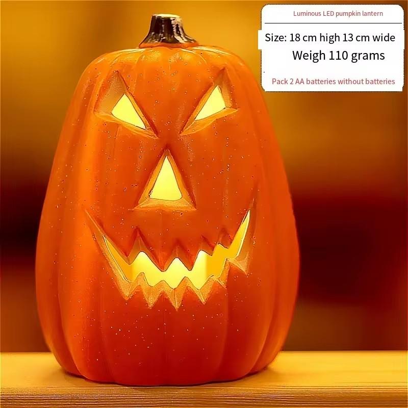 1Pc Decorative Pumpkin Halloween Props Lantern Decor Pumpkin Decoration Pumpkin Light Outdoor Halloween Decorationsation