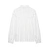 Spring 2026 Lace Trim Ruffle Shirt - European & American Style