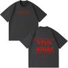 Bad Bunny Hip Hop T-shirt Vintage Washed Y2K Aesthetic Unisex Oversized Short Sleeve Summer Cotton Retro Streetwear Hot Sale