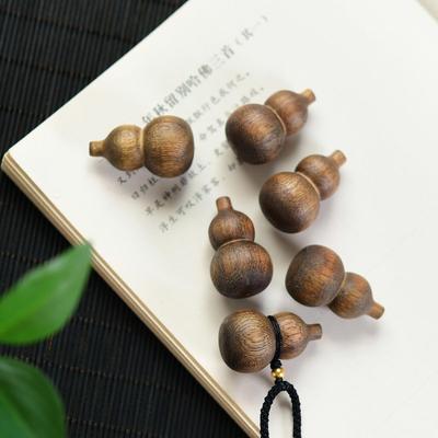Přívěsek ve tvaru zelené tykve z přírodního agarového dřeva Qinan (Žádné vstřikování oleje)