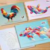 Non-Toxic 3D Animal Jigsaw Puzzle Stickers Diy Handmade Creative Collage Art Set With Self-Adhesive Paper Back To School Gifts Educational