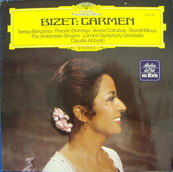 

LP Record BIZET TERESA BERGANZA PLACIDO DOM Carmen Querschnitt Highlights 2537049 DEUTSCHE GRAMMO Germany Classical Used