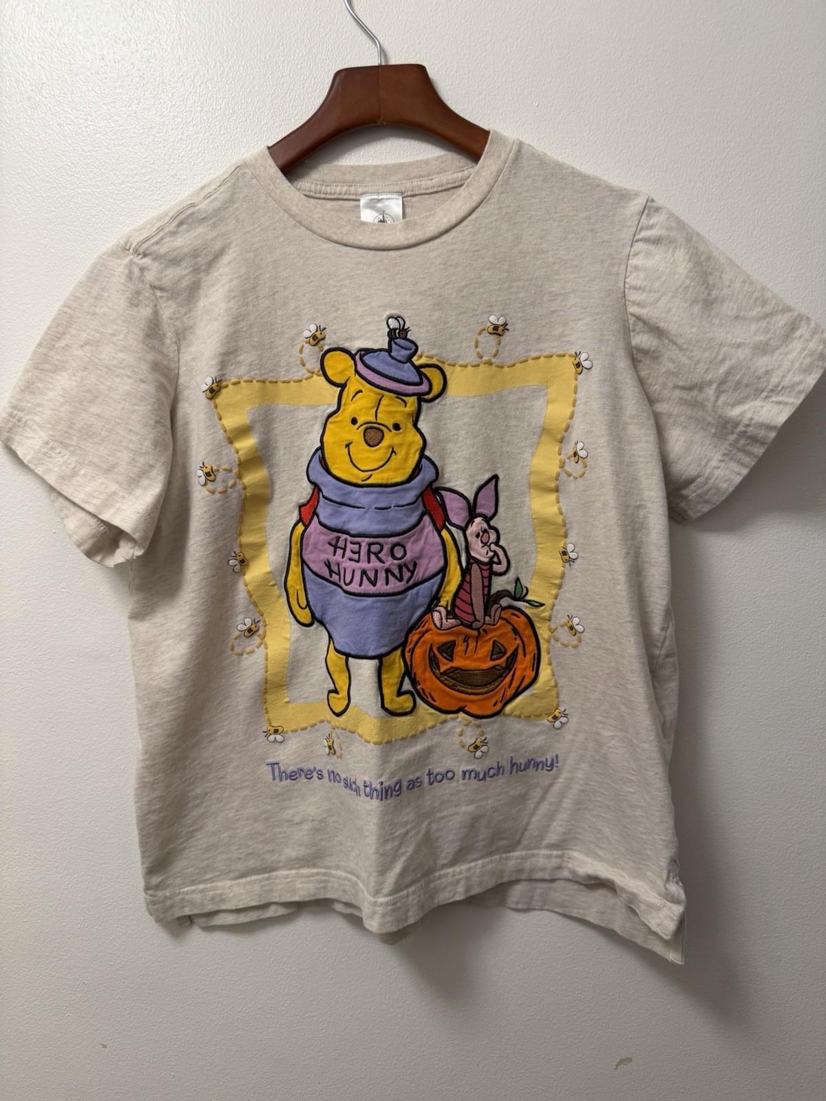 Disney Parks 2025 Halloween Winnie Pooh Piglet Hunny Women’s T-Shirt XS XXL