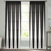 Schwarz-weiß gestreifte geometrische Gardinen für Wohnzimmer Voile Vorhang Schlafzimmer Badezimmer Tüll Vorhänge Fenster Vorhänge