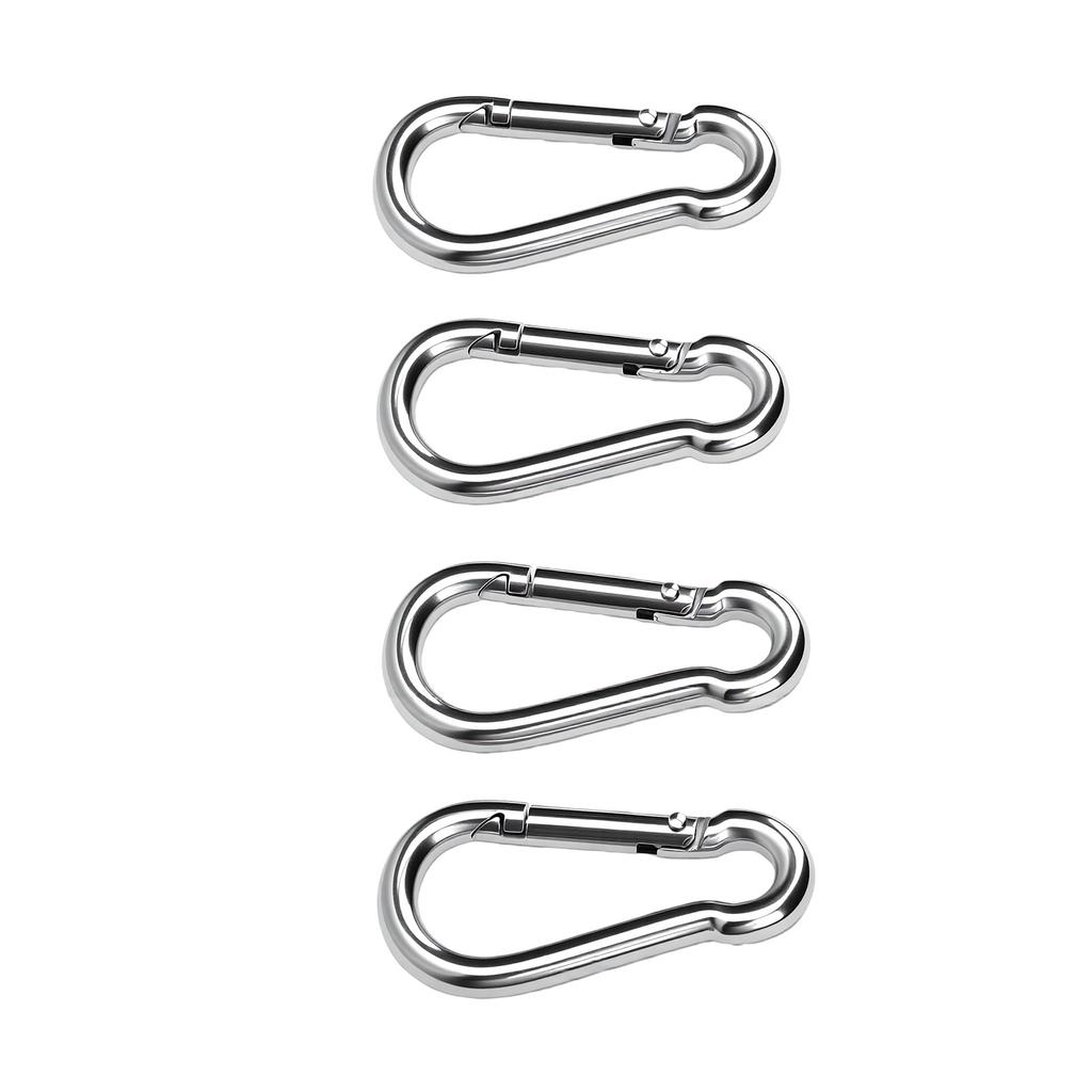 Kleiner Kletterhaken Erosionsbeständig Vielseitig Edelstahl Federkarabiner Clips Zum Angeln Camping 4 Stück