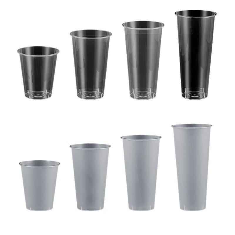 Thickened Disposable Transparent Beverage Cups with Lids