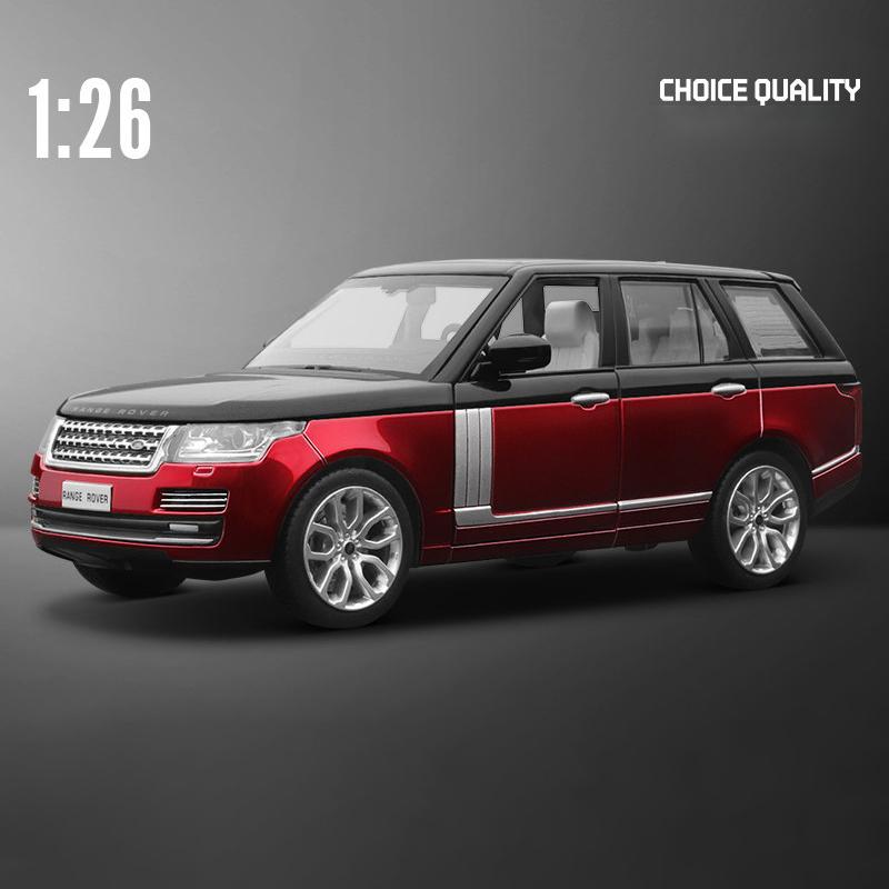 

1/26 Land Rover Range Rover Литые под давлением из сплава и игрушечные транспортные средства Металлическая модель игрушечной машины Коллекция звука и света Детская игрушка красный