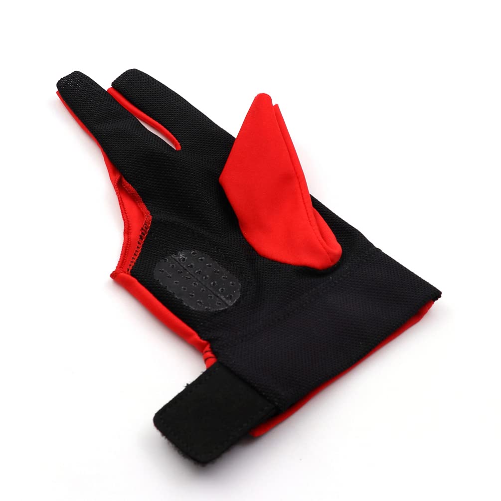 Black Scorpion CUESOUL Right Hand Billiard Gloves, 3-Finger, Cutting Gloves