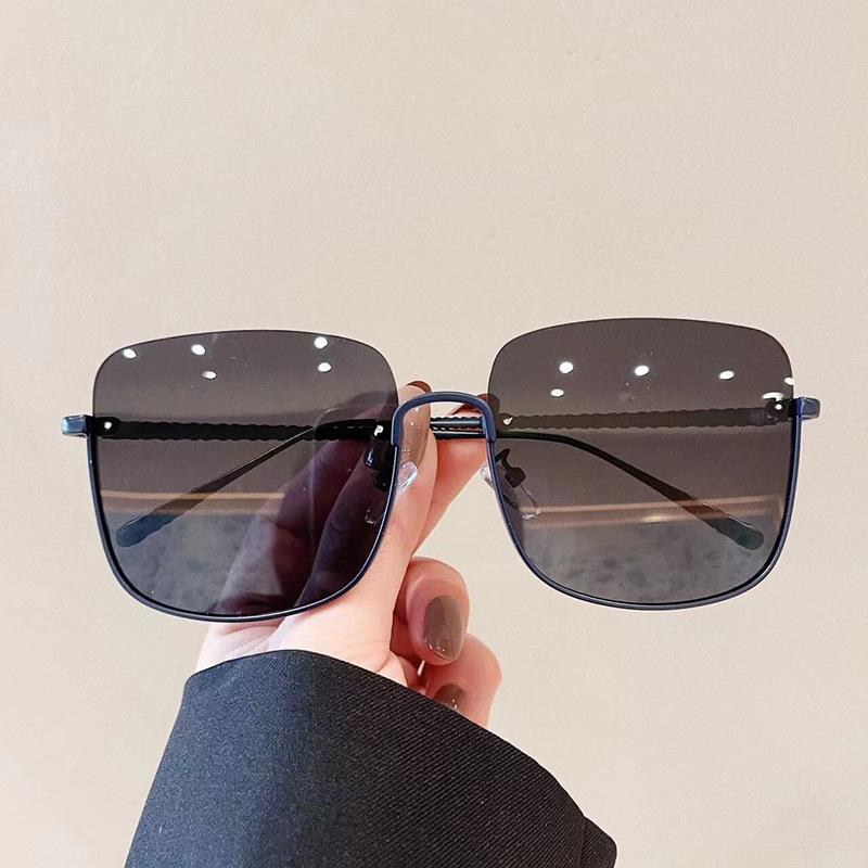 Semi-Rimless Sunglasses Square Shape Fishing Bicycling Party Club Sun Glasses For Men Fashion Style Female Glasses