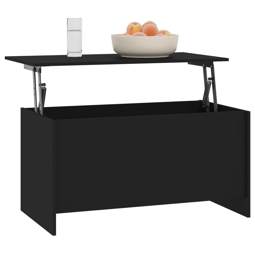  Coffee Table, Black, 102x55.5x52.5 Cm