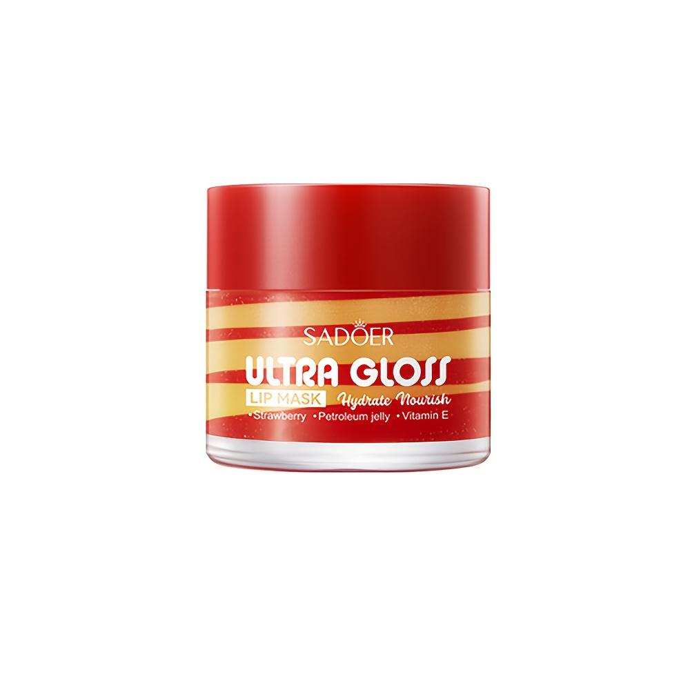 

Клубничный вазелин Увлажняющая и глянцевая питательная двухцветная маска для губ Увлажняющая и устраняющая омертвевшие клетки уход за губами 25g/pc