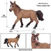 Cross-Border Animal Toy Set: Sheep, Cow, Horse, Donkey, Goat, Poultry Plastic Models