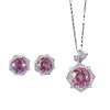 New S925 silver rose petal necklace for women, stylish and simple design, wedding jewelry.