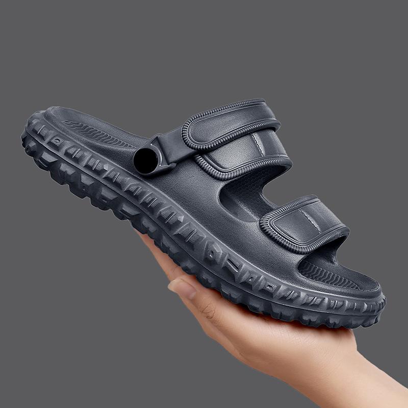 Ploché sandály Pánské sandály Domácí pantofle Plážové boty pro muže Protiskluzové Odolné proti opotřebení Vnitřní a venkovní Silná podrážka Unisex