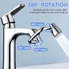 360 Swivel Stainless Steel Kitchen Faucet Extender Universal Splashproof Dual Mode Bathroom Sink Accessories with Adapter
