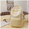The new Japanese ins high-value, fresh, sweet and cute butterfly graffiti backpack, lightweight backpack for junior high school students