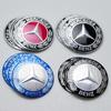 56/60/65mm Bilfelg Senterdeksel Navkapsel Resin Merke Emblemer Klistremerke Dekal Styling Auto Tilbehør Mercedes Benz AMG C260 C300