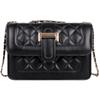 Fashionable Urban Chic Diamond Quilted Chain Shoulder Bag Stylish Small Pu Crossbody