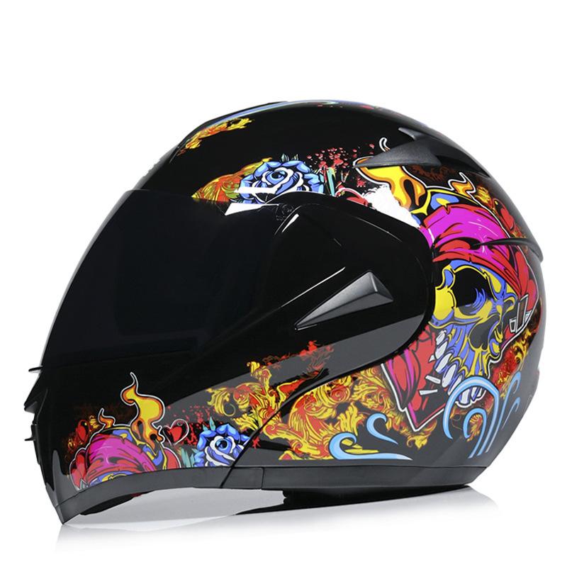 Cross-border Electric Motorcycle Male Helmet Electric Vehicle Helmet Female Face-off Helmet Full Helmet Four Seasons Motorcycle Safety Helmet