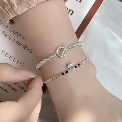Elegant Women's Fashion Bracelet: Versatile Round Ring Wristband, New Trendy Style