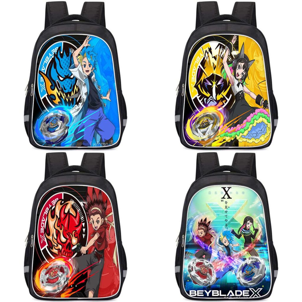 Zaino Beyblade X ad Alta Capacità Leggera Borsa in Tessuto Oxford Per l'Essenziale Scolastico