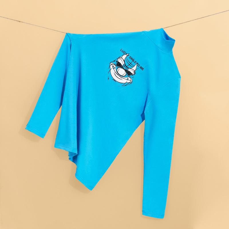 Men's Lightweight Cotton Turtleneck Base Layer, Breathable Long Sleeve for Young Men