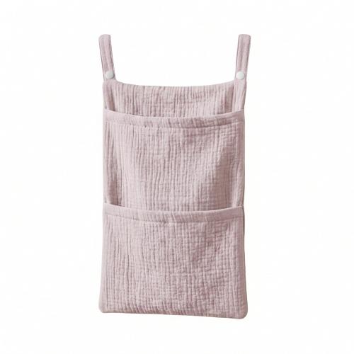 Solid Color Cotton Baby Crib Hanging Bag Multi Functional Newborn Storage Bag for Stroller Baby Infant Kids Bedding Hanging Bag