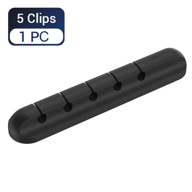 USB Cable Winder Desktop Management Cable Holder Mouse Headphone Wire Organizer