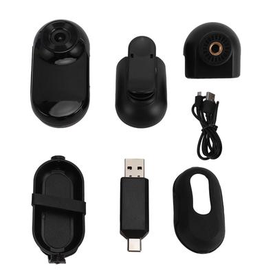 Small Action Camera with Back Clip 1080P HD Wide Angle Wearable Pocket Video Recorder Pet Collar