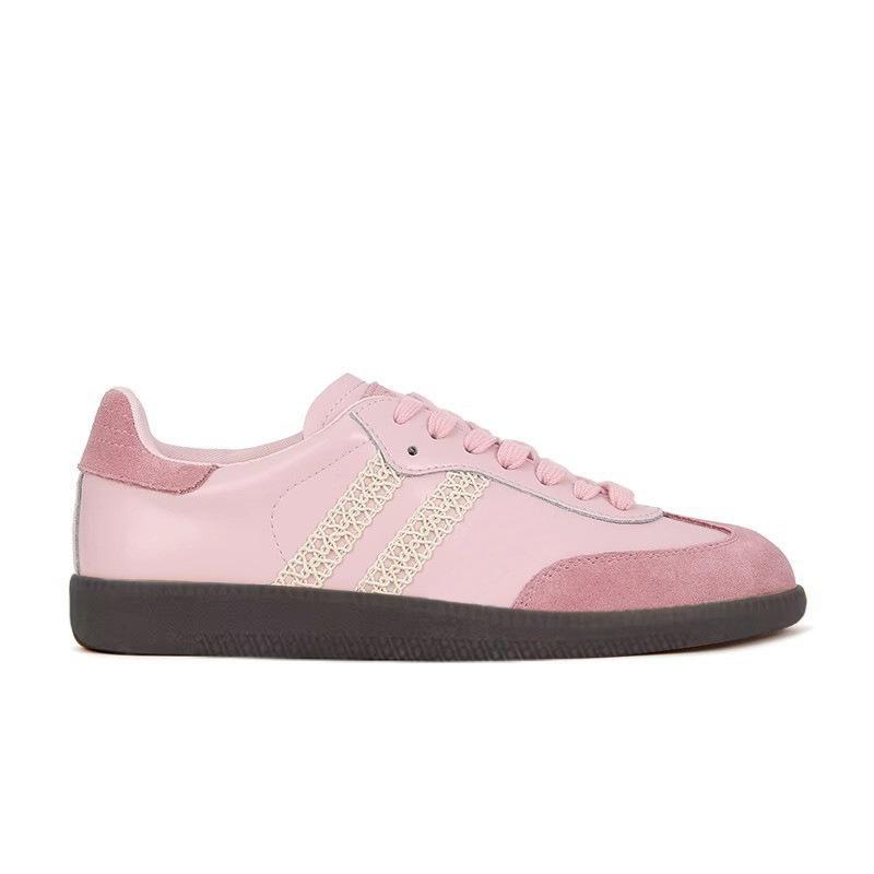 

Винтажные кружевные кожаные немецкие кроссовки, новый стиль, серебряные, плоские, спортивные, повседневные туфли для женщин 40