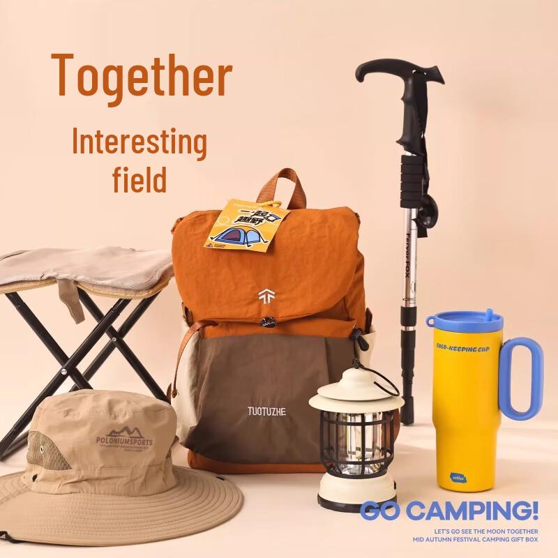 AKIRO Orange Hiking Backpack