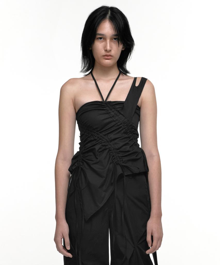 NACHE Rawcut Shirring Bustier Ivory