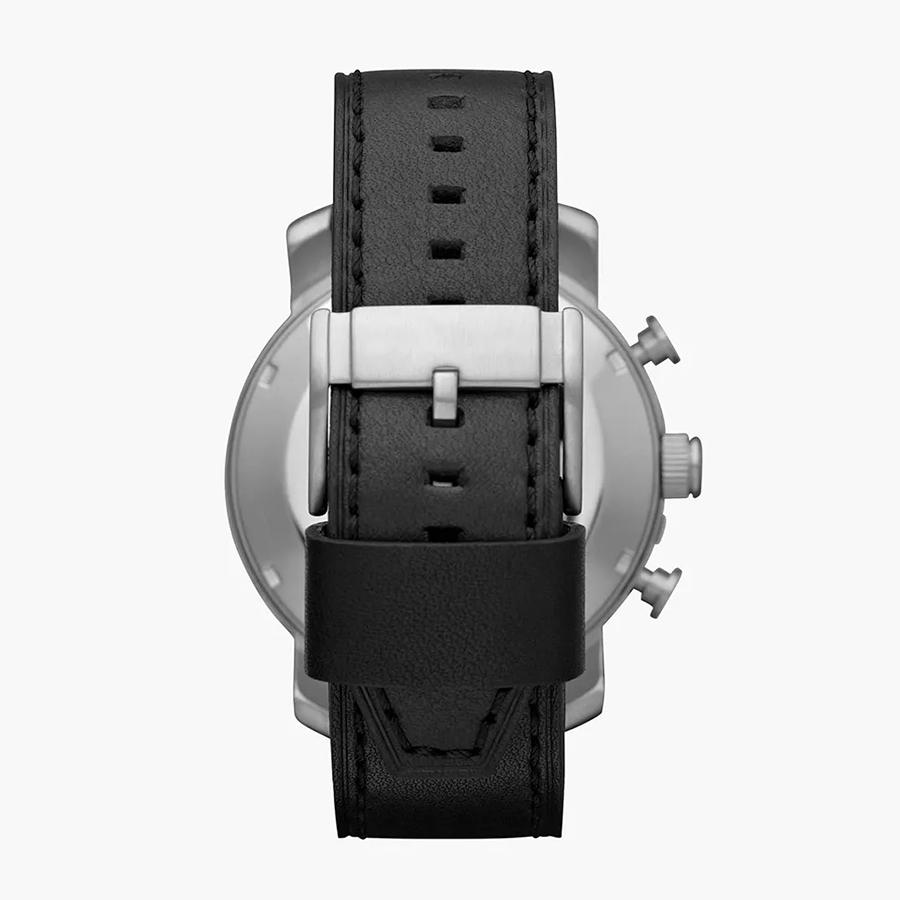 Men's Quartz Genuine Leather Three-Hand Watch Stainless Steel Case/Scratch-Resistant Glass Mirror JR1436