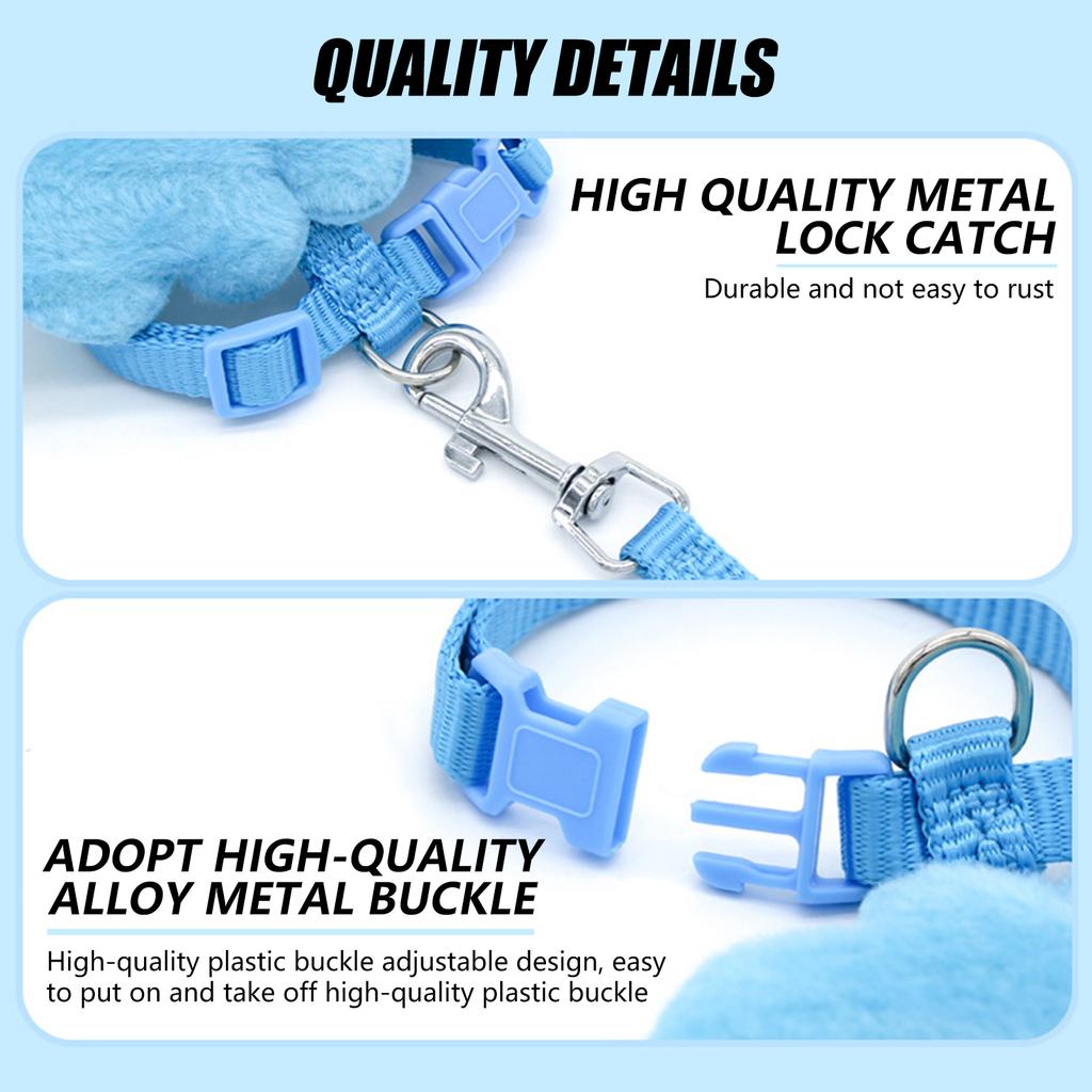 Angel Wing Pet Duck Walking Harness With Leash Comfortable Small Animals Training Walking Towing Rope Suitable For Pet Supplies
