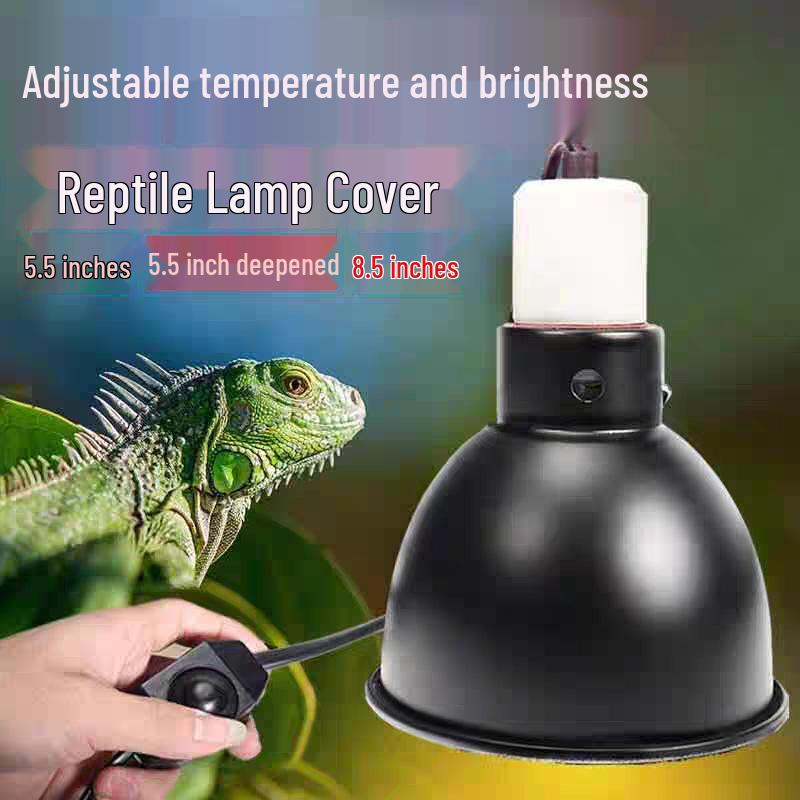 Turtle Basking Reptile Lamp: Adjustable Heat-Resistant Sun Lamp Cover with Focused Light and Heat Control