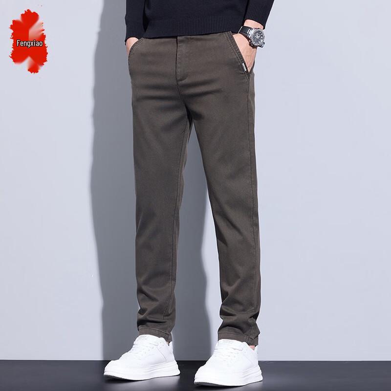 Men s Business Casual Straight-Leg Pants 33