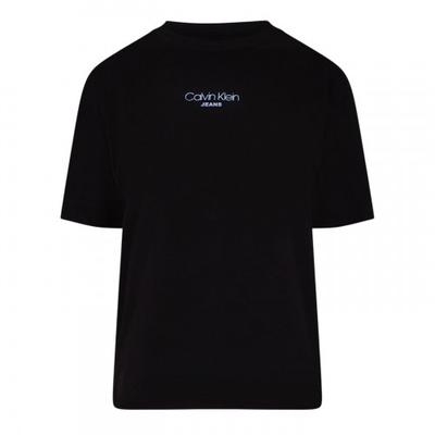Womens/Ladies Lettering Boxy Short-Sleeved T-Shirt
