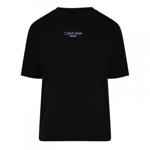 Calvin Klein Womens/Ladies Lettering Boxy Short-Sleeved T-Shirt