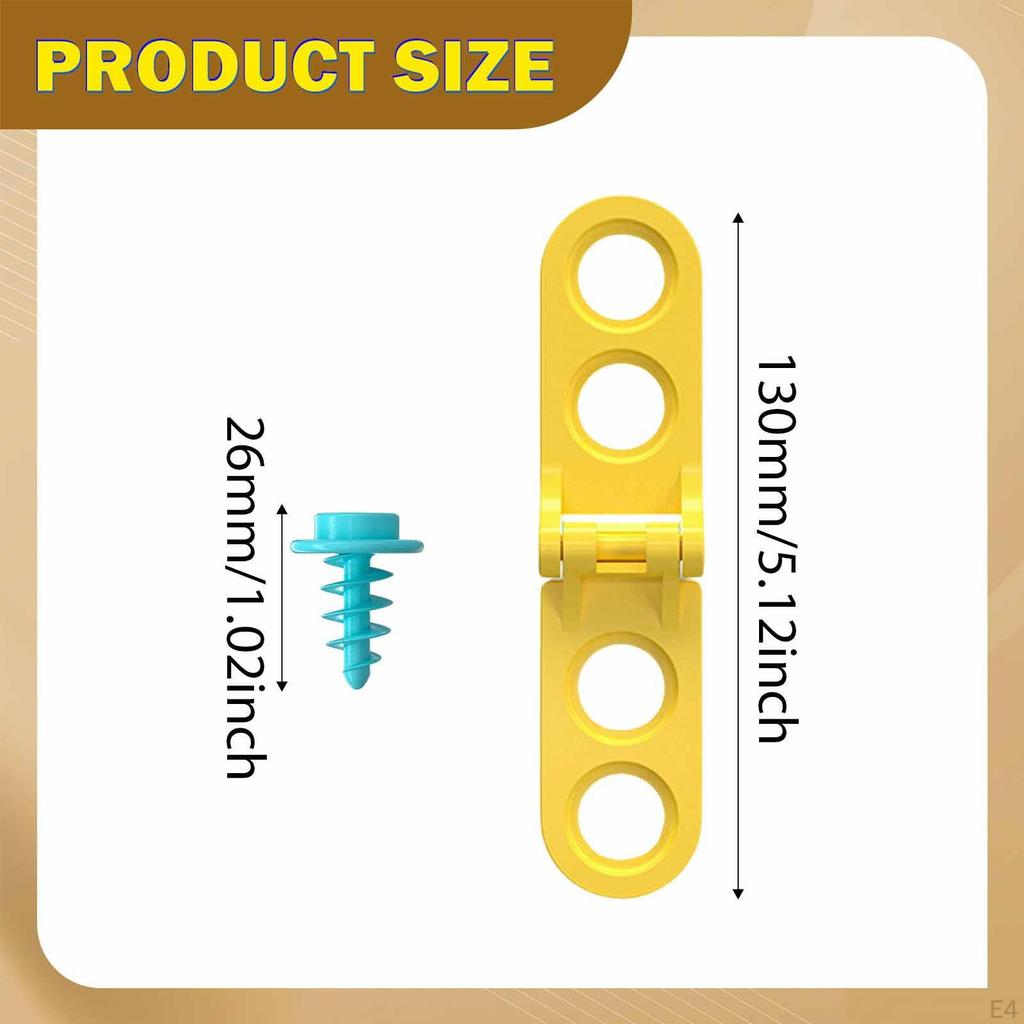 5Pcs Cardboard Construction Tool Hinges Educational Toys Developmental Motor Skills with 20 Screws