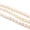 1String, Subcircle Natural Freshwater Pearls, 10-11mm White Pearl Beads for Jewelry Making DIY Crafts, Birthday Wedding Gifts, 36cm