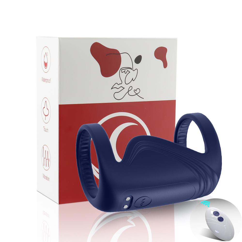 APP Remote Control Wearable Penis Sleeve Cock Ring Vibrator Men Couples Vibrating Rings Penis Delay Trainer Stimulator Sexy Toys Delayed ejaculation
