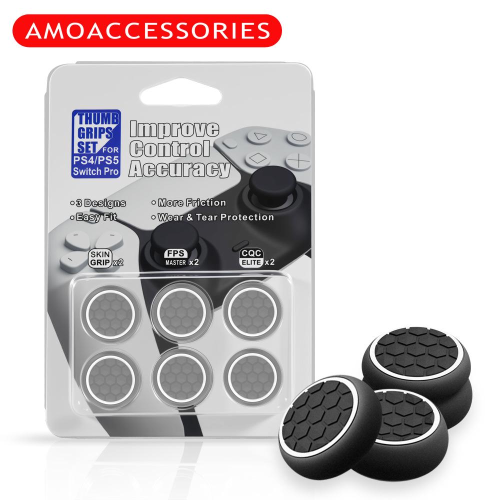 Silicone Joystick Caps for PS4/PS5/Xbox Controllers – 3-Piece Set