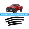 Chevrolet Colorado 2023-2025 Crew Cab Rain Shields Window Deflectors