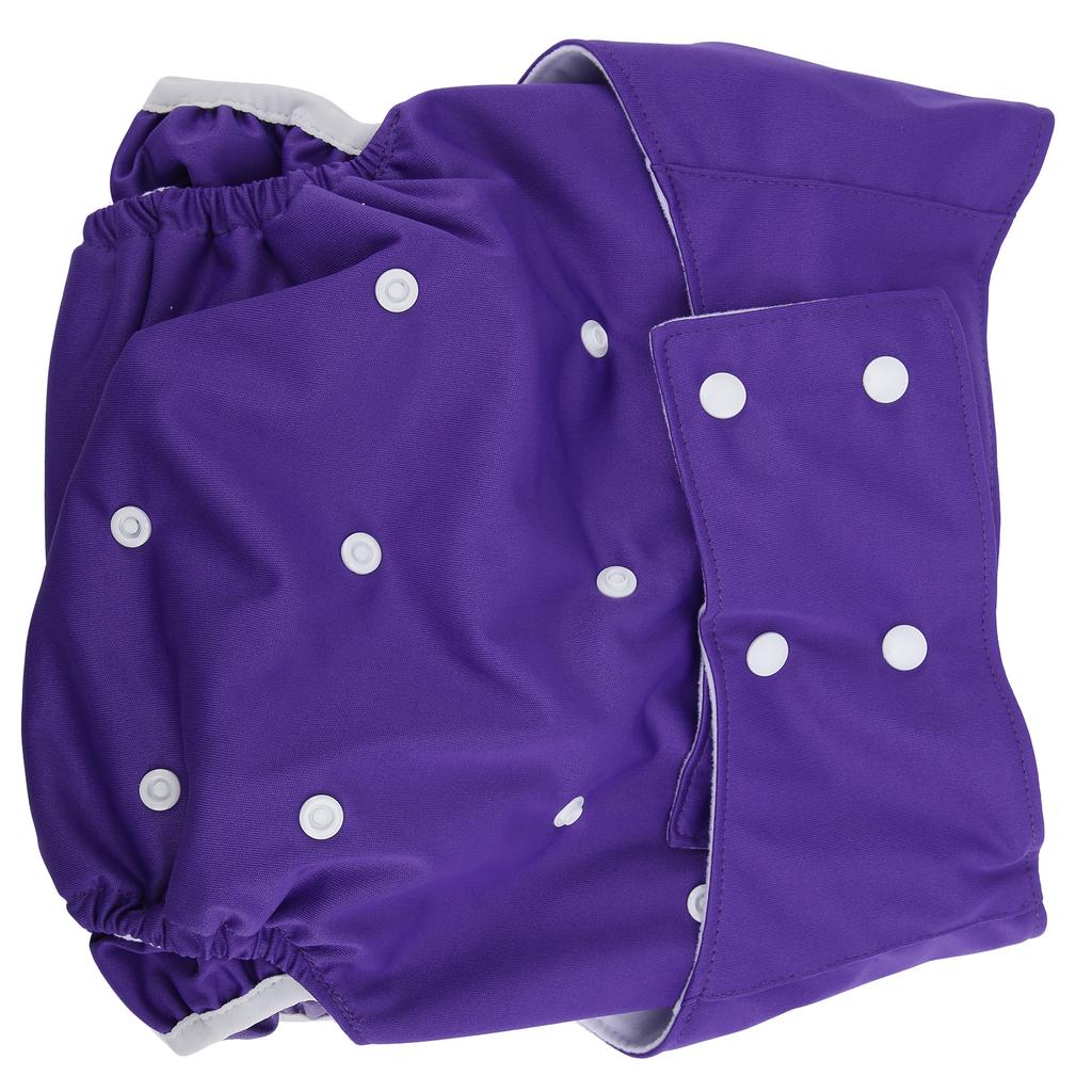 Adult Cloth Diapers Anti Lkage Reusable ket Nappy for Elderly Disabled Incontinence(Purple )