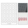 Francuskie Paski Romb Ozdobne Naklejki Szablon Stempel Manicure Naklejki Urok do Paznokci Dekoracja DIY