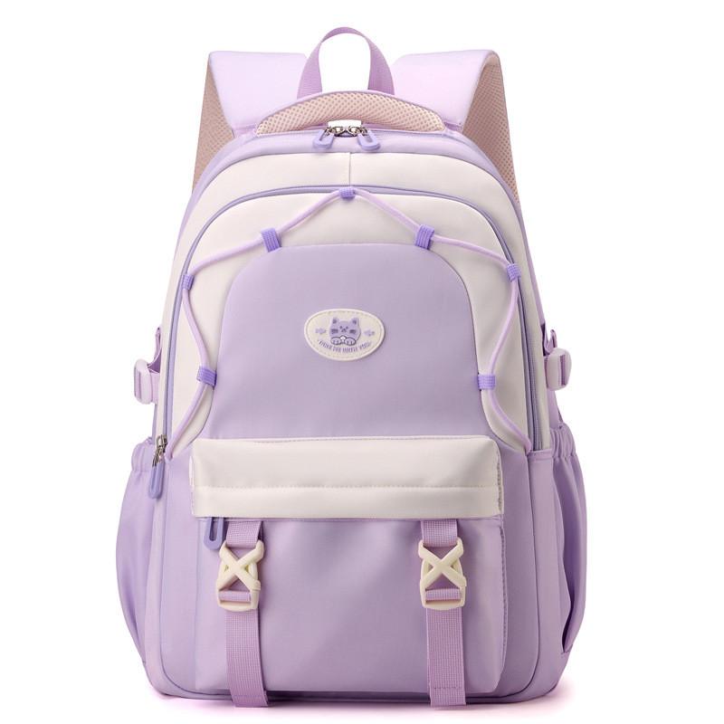 Spacious And Lightweight Nylon Backpack For Middle School Boys And Girls In Trendy Colors