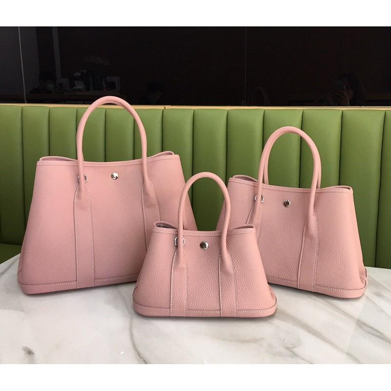 Layer Lychee Pattern Cowhide Garden Bag Fashionable Simple Large-capacity Portable Single-shoulder Diagonal Leather