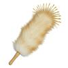 Natural Wool Duster with Wooden Handle Indoor Dust Cleaning Tool for Household Surfaces and Delicate Items Dust Removal