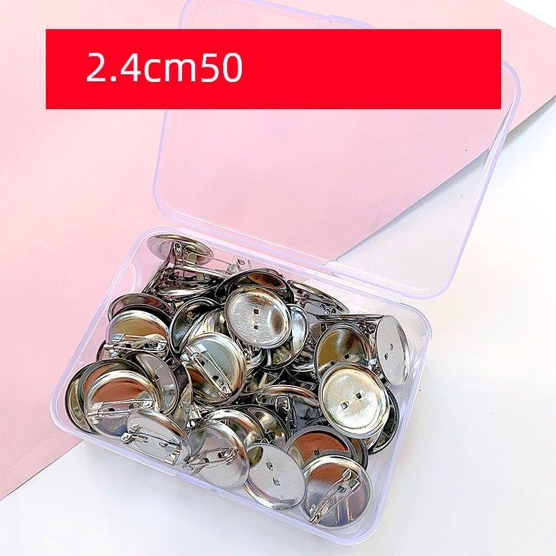 

Handmade DIY Wool Woven Puff Flower Doll Base Tray Accessories Accessories Brooch Pin round Tray 2.4cm/50(Boxed)